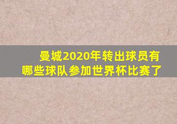 曼城2020年转出球员有哪些球队参加世界杯比赛了