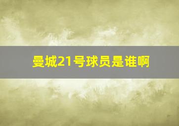 曼城21号球员是谁啊