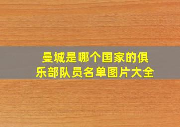 曼城是哪个国家的俱乐部队员名单图片大全