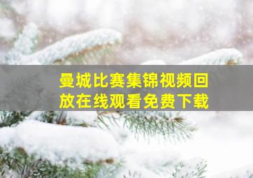 曼城比赛集锦视频回放在线观看免费下载