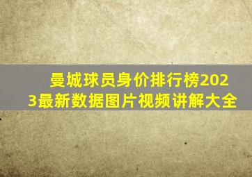 曼城球员身价排行榜2023最新数据图片视频讲解大全