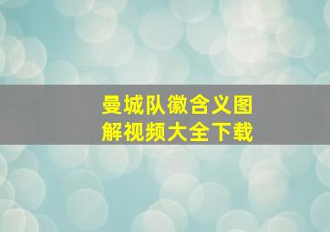 曼城队徽含义图解视频大全下载