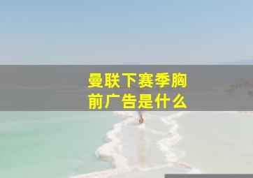 曼联下赛季胸前广告是什么