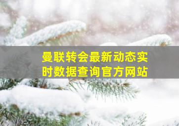 曼联转会最新动态实时数据查询官方网站