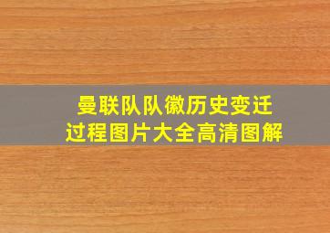 曼联队队徽历史变迁过程图片大全高清图解