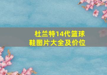 杜兰特14代篮球鞋图片大全及价位