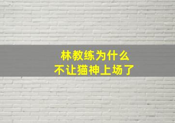 林教练为什么不让猫神上场了