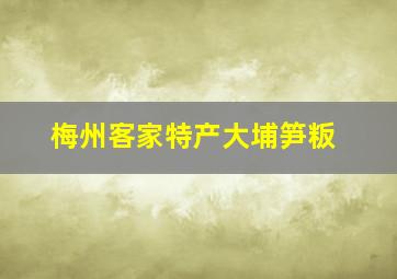 梅州客家特产大埔笋粄