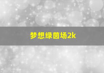 梦想绿茵场2k