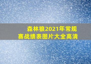 森林狼2021年常规赛战绩表图片大全高清