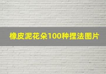 橡皮泥花朵100种捏法图片