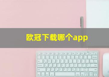 欧冠下载哪个app