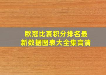 欧冠比赛积分排名最新数据图表大全集高清