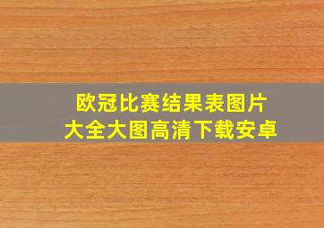 欧冠比赛结果表图片大全大图高清下载安卓