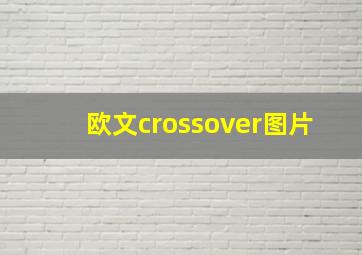 欧文crossover图片