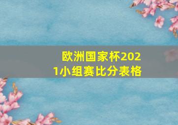 欧洲国家杯2021小组赛比分表格