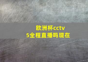 欧洲杯cctv5全程直播吗现在