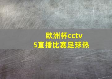 欧洲杯cctv5直播比赛足球热