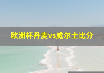 欧洲杯丹麦vs威尔士比分