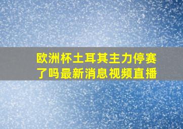 欧洲杯土耳其主力停赛了吗最新消息视频直播