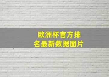 欧洲杯官方排名最新数据图片