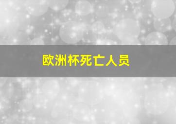 欧洲杯死亡人员