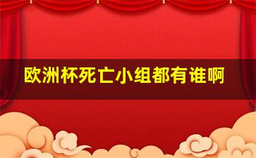 欧洲杯死亡小组都有谁啊