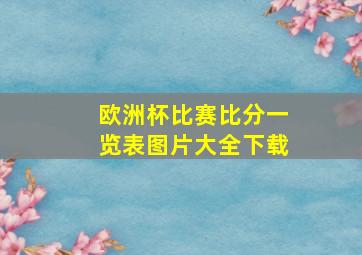 欧洲杯比赛比分一览表图片大全下载