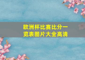 欧洲杯比赛比分一览表图片大全高清