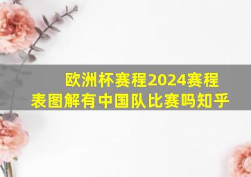 欧洲杯赛程2024赛程表图解有中国队比赛吗知乎