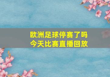 欧洲足球停赛了吗今天比赛直播回放