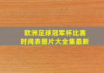 欧洲足球冠军杯比赛时间表图片大全集最新