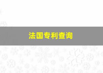 法国专利查询