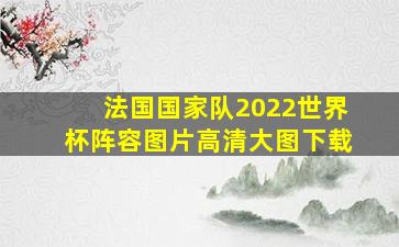 法国国家队2022世界杯阵容图片高清大图下载