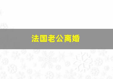 法国老公离婚