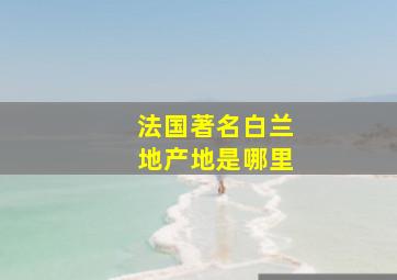 法国著名白兰地产地是哪里