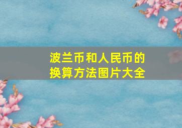 波兰币和人民币的换算方法图片大全