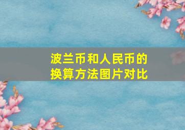 波兰币和人民币的换算方法图片对比