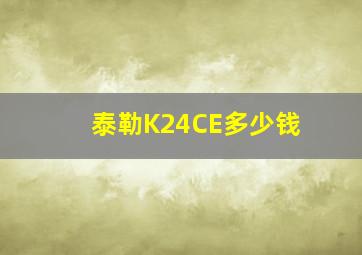 泰勒K24CE多少钱