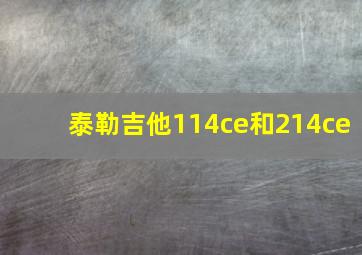 泰勒吉他114ce和214ce