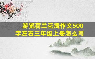 游览荷兰花海作文500字左右三年级上册怎么写