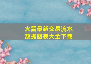 火箭最新交易流水数据图表大全下载