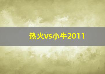 热火vs小牛2011