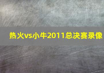 热火vs小牛2011总决赛录像