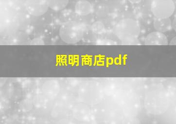 照明商店pdf