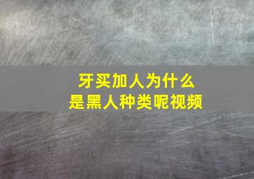 牙买加人为什么是黑人种类呢视频