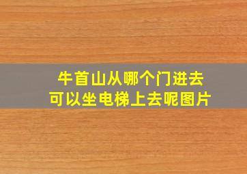 牛首山从哪个门进去可以坐电梯上去呢图片