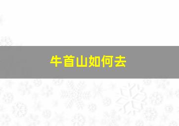 牛首山如何去