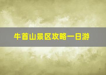 牛首山景区攻略一日游