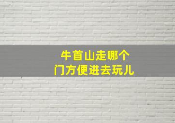 牛首山走哪个门方便进去玩儿